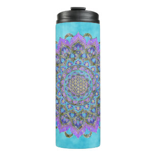 Termo Flor de la Vida - Mandala Estilo India 2