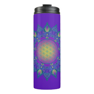 Termo Flor de la Vida - Mandala Indio 3