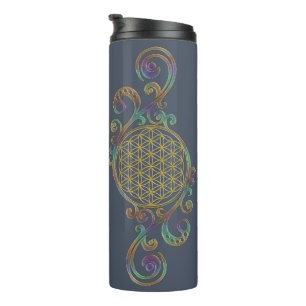 Termo Flor de la Vida - Ornamentos Espirales 1