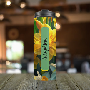 Termo Flor de mes de nacimiento Diciembre Personalizado 