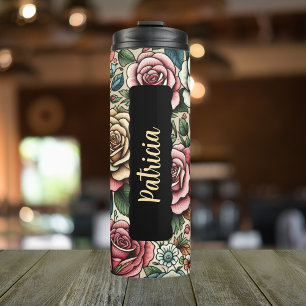 Termo Flor de mes de nacimiento junio personalizada 16 o