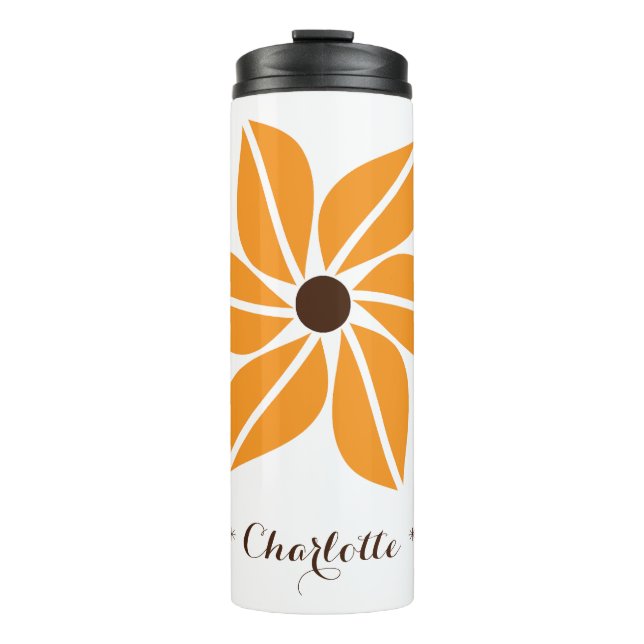 Termo Flor de Otoño Personalizable (Anverso)