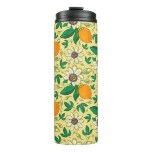 Termo Flor de pasión (pasiflora, fruta de la pasión) en