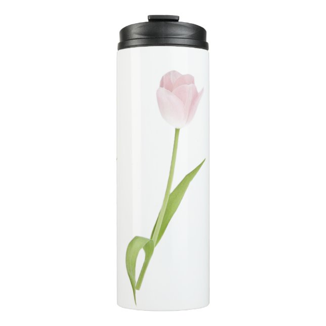 Termo Flor de tulipano rosa (Anverso)