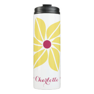 Termo Flor de Verano Personalizable