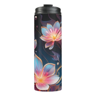 Termo Flor generada por IA y diseño de la naturaleza