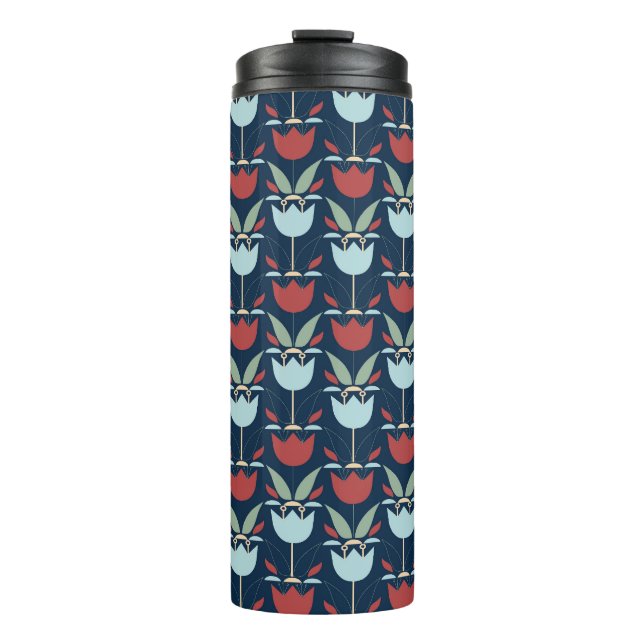 Termo Flor geométrica: ornamento ventilado multicolor (Anverso)