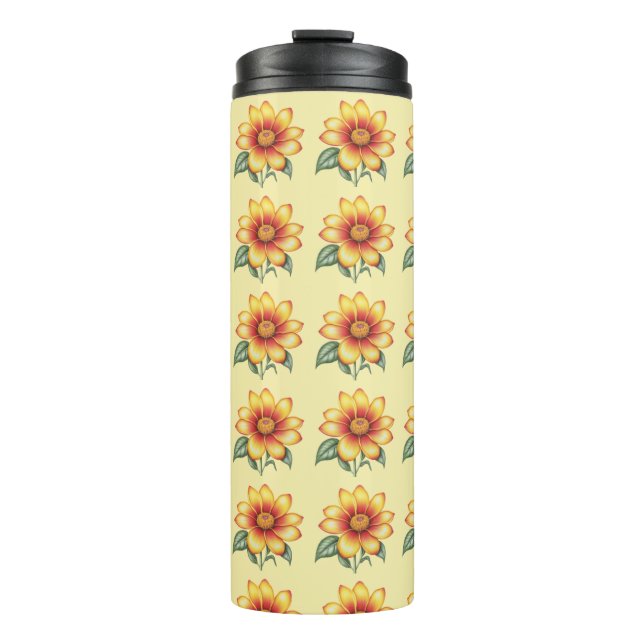 Termo Flor naranja (Anverso)
