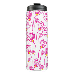 Termo Flor rosa