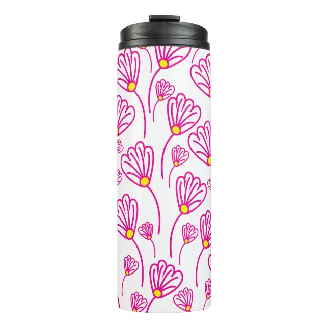 Termo Flor rosa (Anverso)