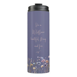 Termo Flor silvestre color agua colorida