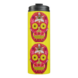 Termo Flor Skull 6