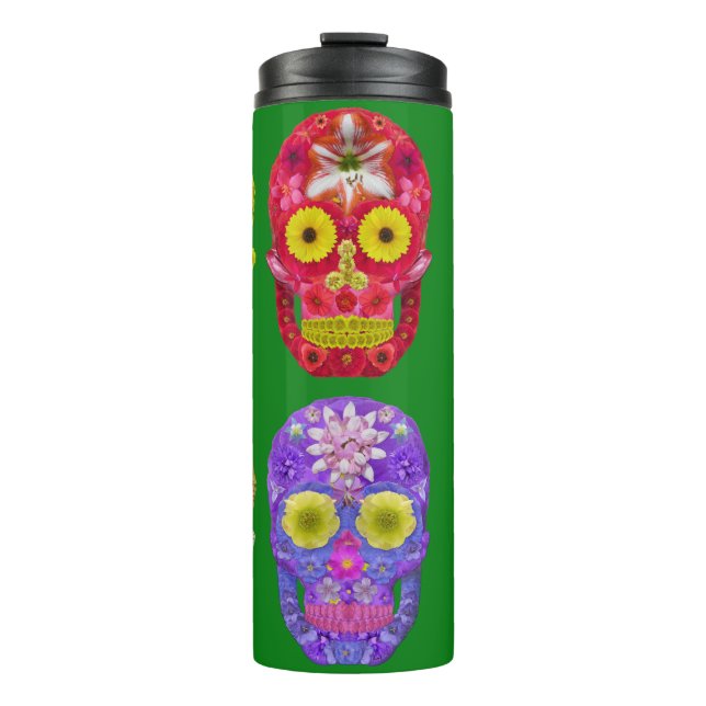 Termo Flor Skulls (Anverso)