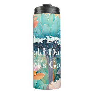 Termo Flora 2 Tumbler termal Floral Pastel