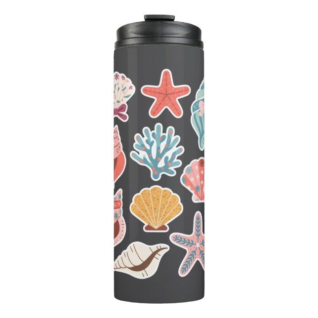 Termo Flora silvestre Clam Summer Vibes Floral Beach (Anverso)