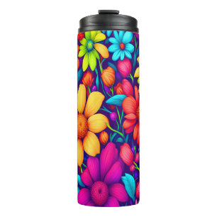 Termo Floral Abstracta colorida #333 -