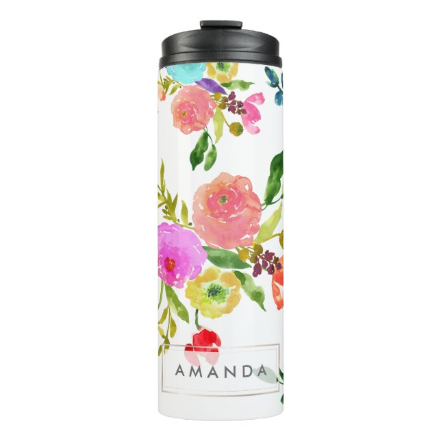 Termo Floral/acuarela de PixDezines/Ranunculus (Anverso)