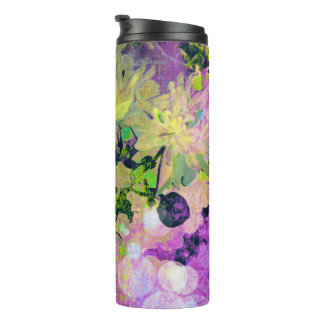 Termo Floral Acuarela Púrpura