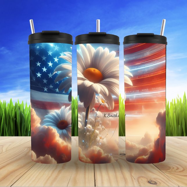 Termo Floral American Flag Dreamscape (Subido por el creador)