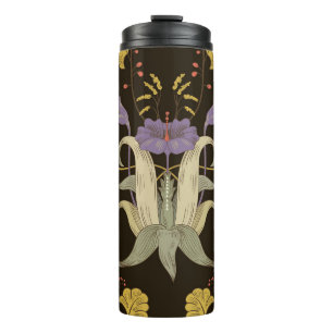 Termo Floral Art Nouveau: Patrón de época