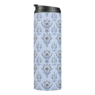 Termo Floral azul