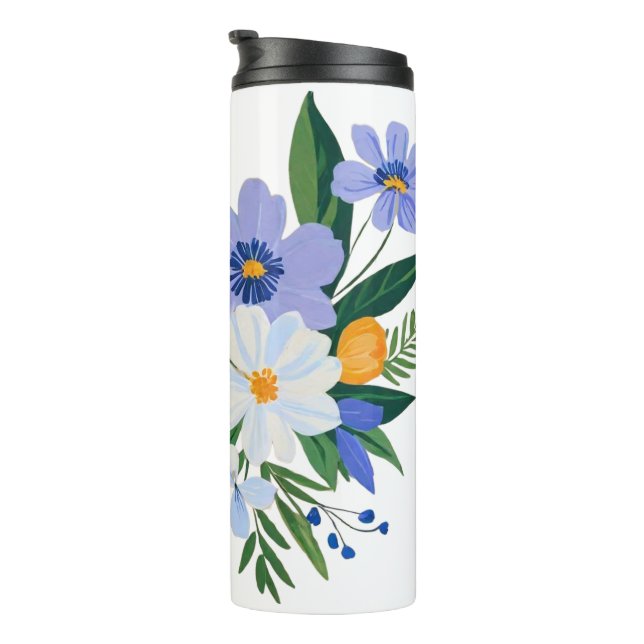 Termo Floral Bouquet Purple Naranja (Rotado hacia la derecha)