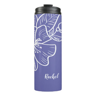 Termo Floral Crear Su Propio Nombre Periwinkle Botánico