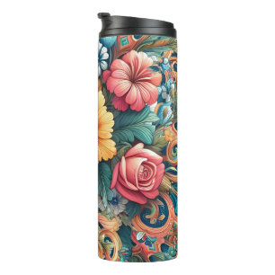 Termo Floral de bonito