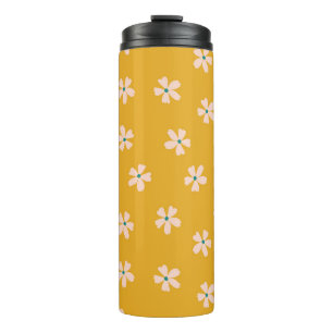Termo Floral de mostaza: mezclador de la ditsia vintage