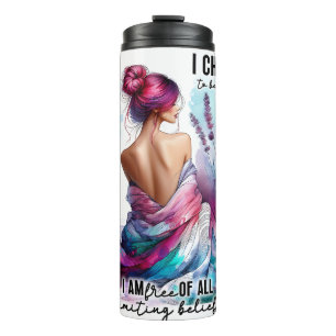 Termo Floral de mujer empoderada   Cotizaciones inspirad