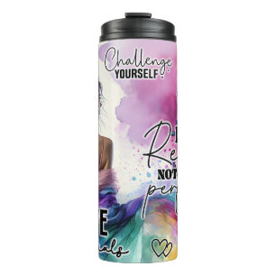 Termo Floral de mujer empoderada   Cotizaciones inspirad