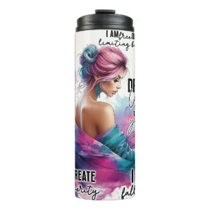 Termo Floral de mujer empoderada   Cotizaciones inspirad