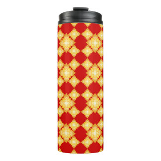 Termo Floral de oro elegante