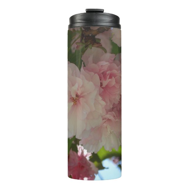 Termo Floral de primavera del árbol de cerezo doble flor (Anverso)