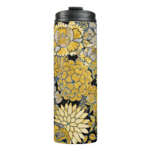 Termo Floral Étnica: Textura Paisley Creativa.