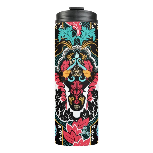 Termo Floral india: Papel de escritorio vintage sin foco (Anverso)