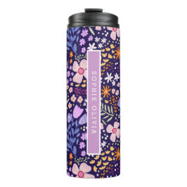 Termo Floral Modern Wildflowers Girly Elegant Stylish