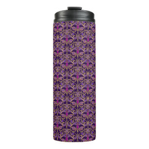 Termo floral morada