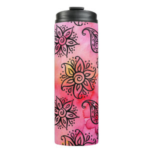 Termo Floral ornamental: etnia sin foco