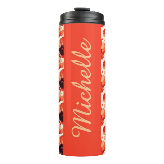 Termo Floral personalizada (Anverso)