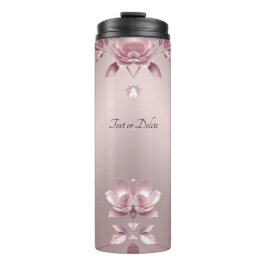 Termo Floral Rosa Delicado