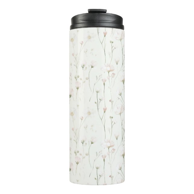Termo Floral Rosa Rubor Bonito (Anverso)