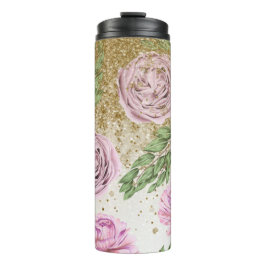 Termo *~* Floral Rubor Lavender PEONY Gold Purpurina