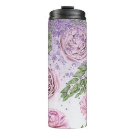 Termo *~* Floral Rubor Lavender PEONY Purpurina Púrpura