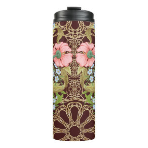 Termo Floral Seamless pattern, background with In art no