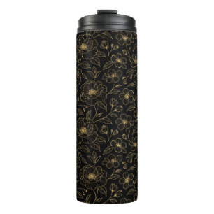 Termo Floral sin fisuras de lujo elegante