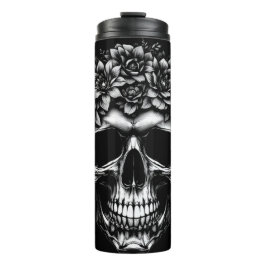 Termo Floral Skull