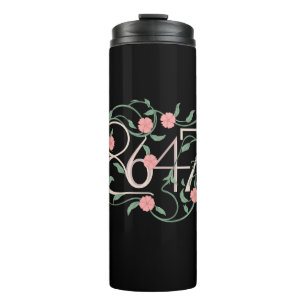 Termo Floral Sutil Anti Trump 8647 86 47 Boho