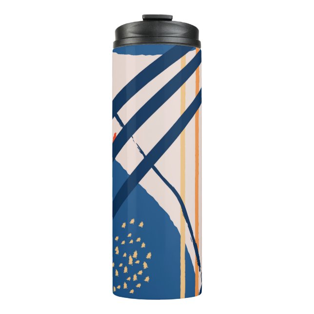 Termo Floral tropical: cabecera moderna (Anverso)