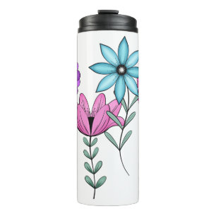 Termo Florales de colores